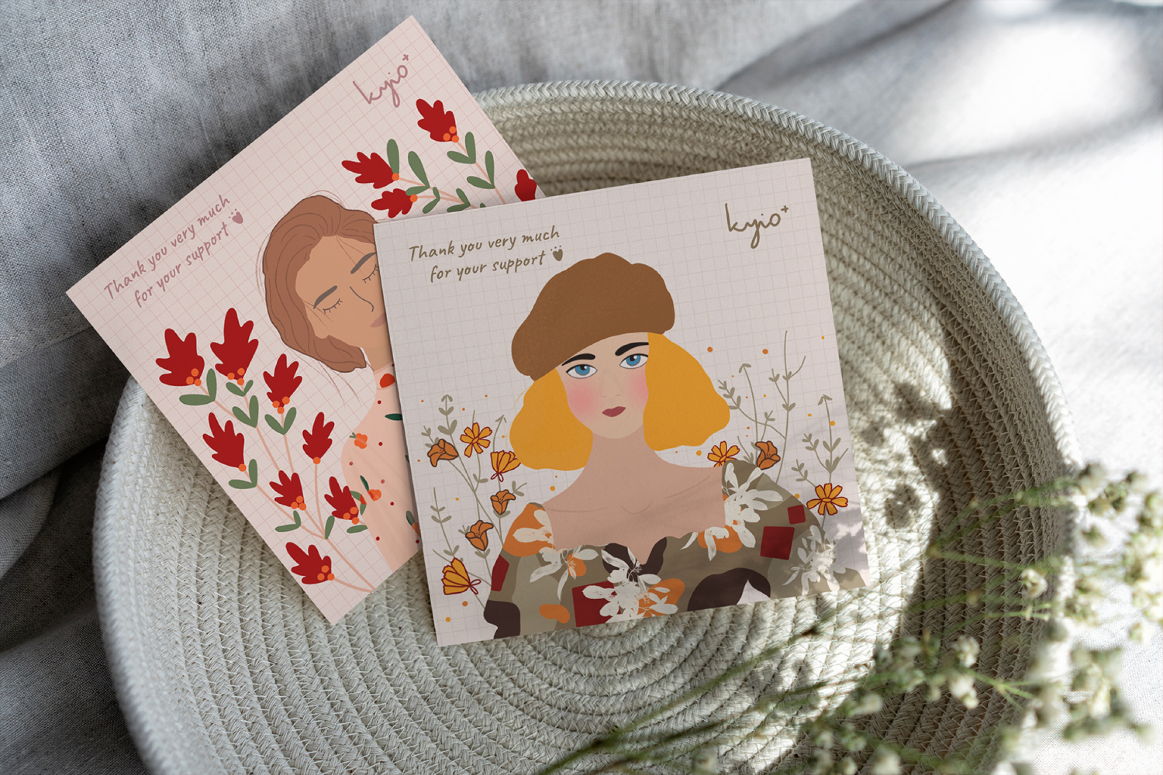 Illustrative Postcard Design